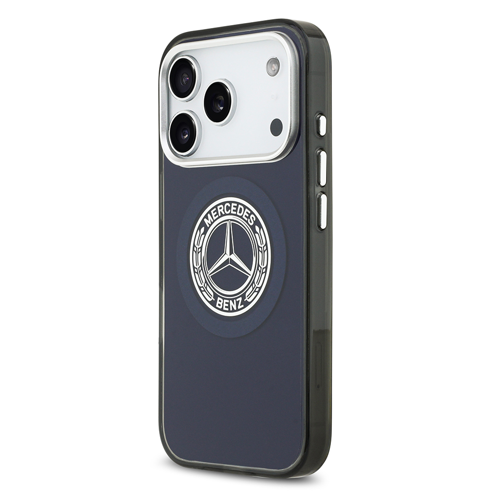 Apple iPhone 17 Pro Max Case Mercedes Benz Original Licensed M-Safe Charging Feature Dual Layer PC Nostalgic Star Design Cover - 6