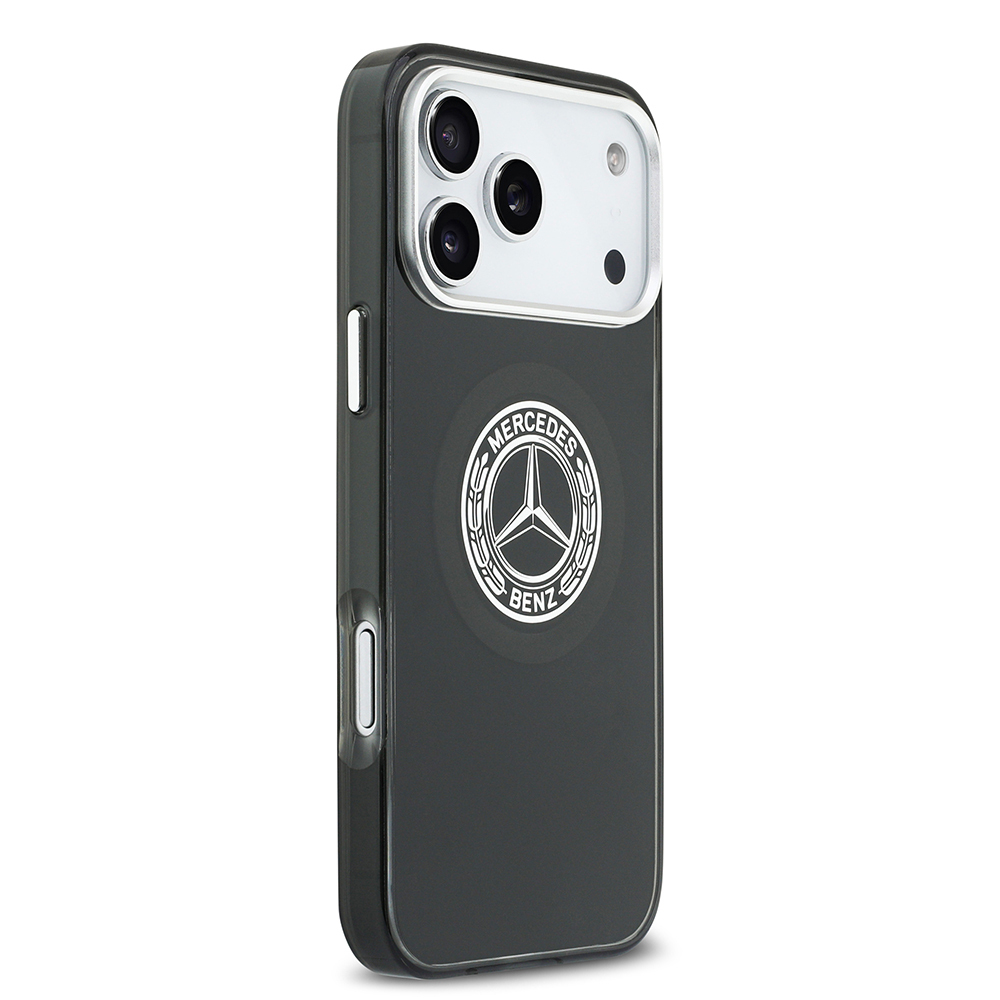 Apple iPhone 17 Pro Max Case Mercedes Benz Original Licensed M-Safe Charging Feature Dual Layer PC Nostalgic Star Design Cover - 14