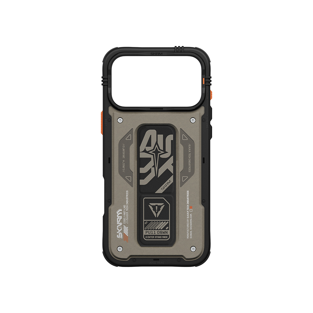 Apple iPhone 17 Pro Max Case Patterned Airbag Design Stand Skinarma Aegis Cover - 8