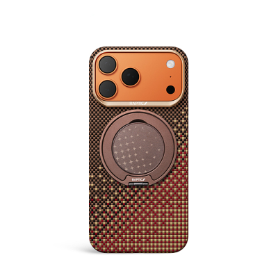 Apple iPhone 17 Pro Max Case Raptic 2-in-1 Bundle Kit Aramid Skin Serenity Series Stand and Cover Brown