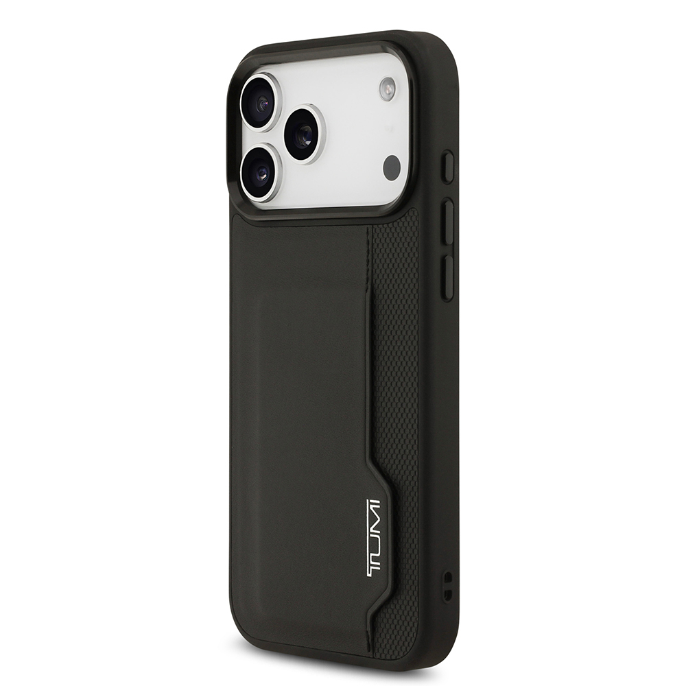 Apple iPhone 17 Pro Max Case TUMI Original Licensed Leather Vertical Card Holder Cover - 3