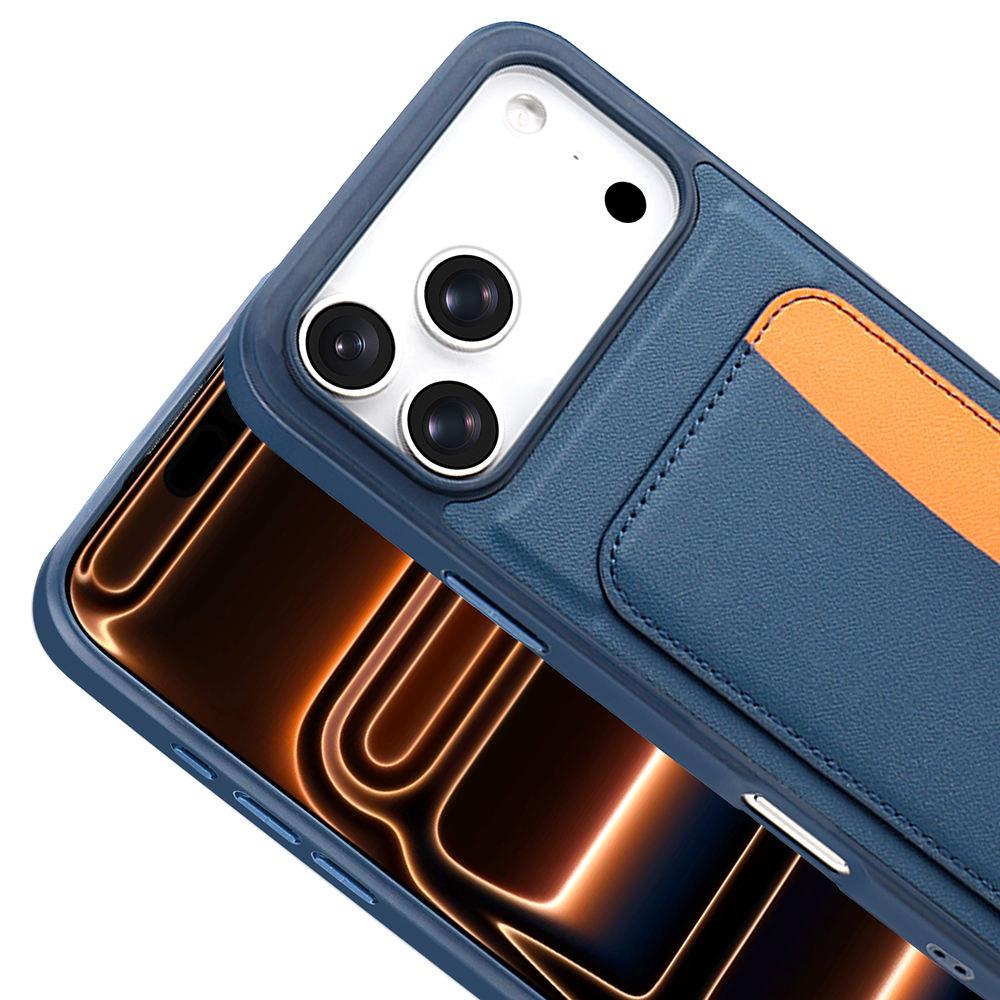 Apple iPhone 17 Pro Max Case with Card Holder Zore X-Card Silicone Cover - 13