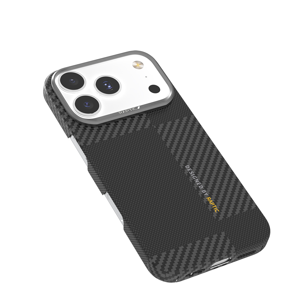 Apple iPhone 17 Pro Max Case with M-safe Charging Feature, 600D Metal Camera Frame, Raptic Aramid Fiber Geotik Series Cover - 3