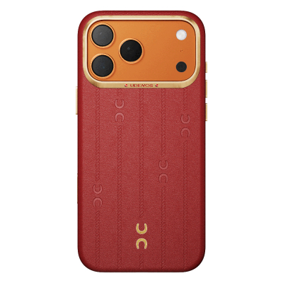 Apple iPhone 17 Pro Max Case with M-Safe Charging Feature, Udemos Wind Series Cover Red