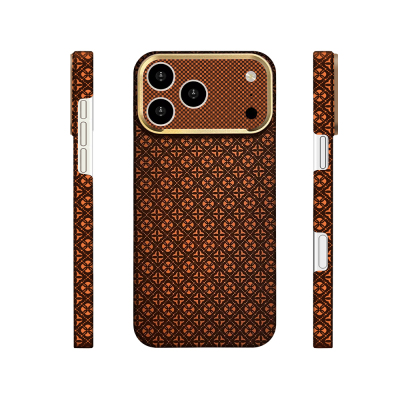 Apple iPhone 17 Pro Max Case with M-Safe Charging Feature, Zore Paris Velix Hard PC Cover Brown