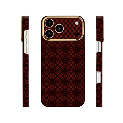 Apple iPhone 17 Pro Max Case with M-Safe Charging Feature, Zore Paris Velix Hard PC Cover Bordo
