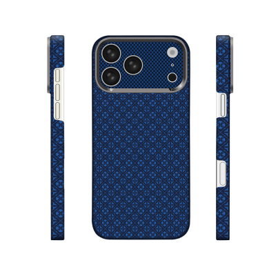 Apple iPhone 17 Pro Max Case with M-Safe Charging Feature, Zore Paris Velix Hard PC Cover Navy blue
