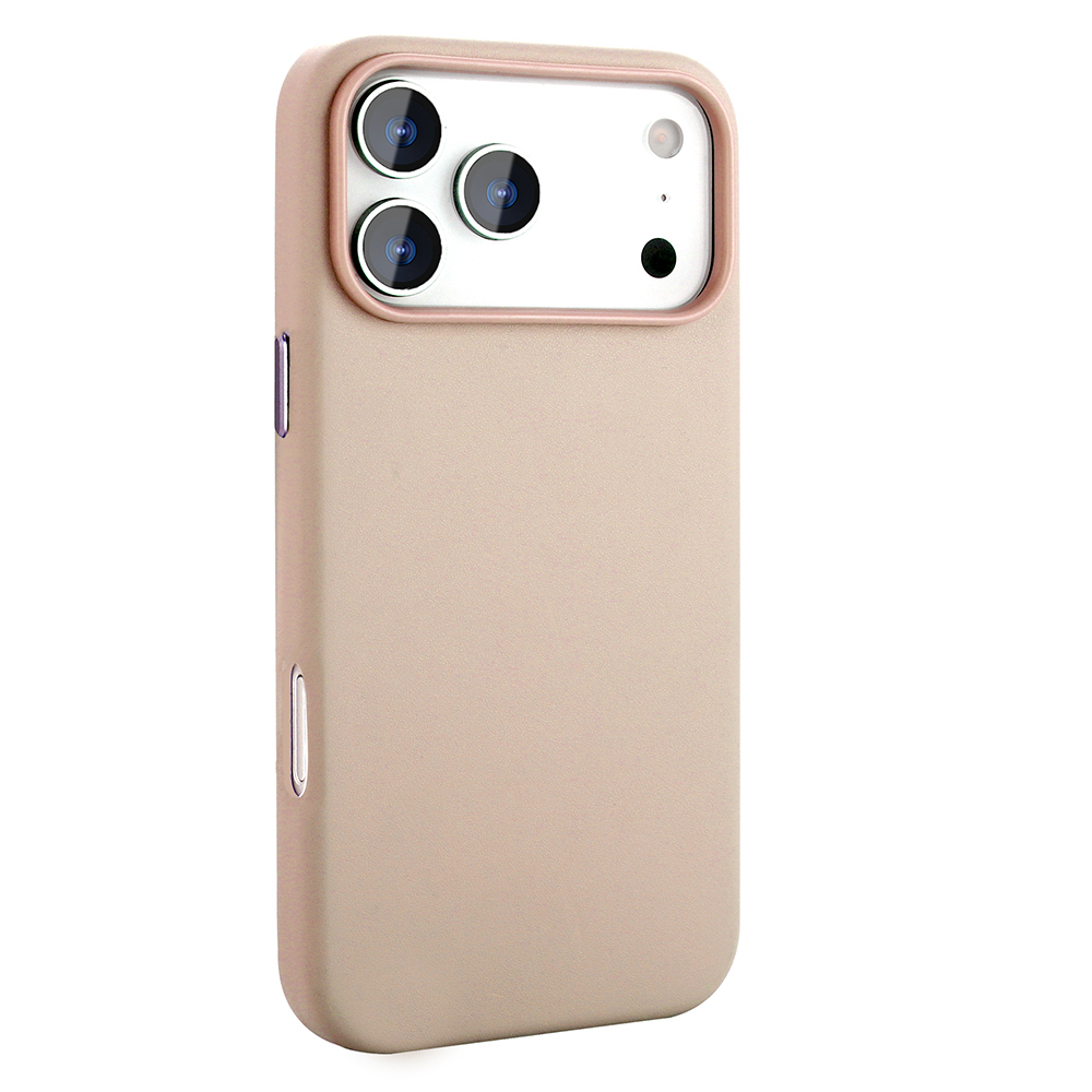 Apple iPhone 17 Pro Max Case with M-safe Charging Function PU Leather Look Zore Cup Cover - 12