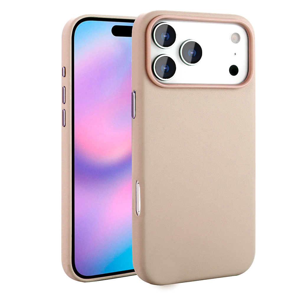 Apple iPhone 17 Pro Max Case with M-safe Charging Function PU Leather Look Zore Cup Cover - 6