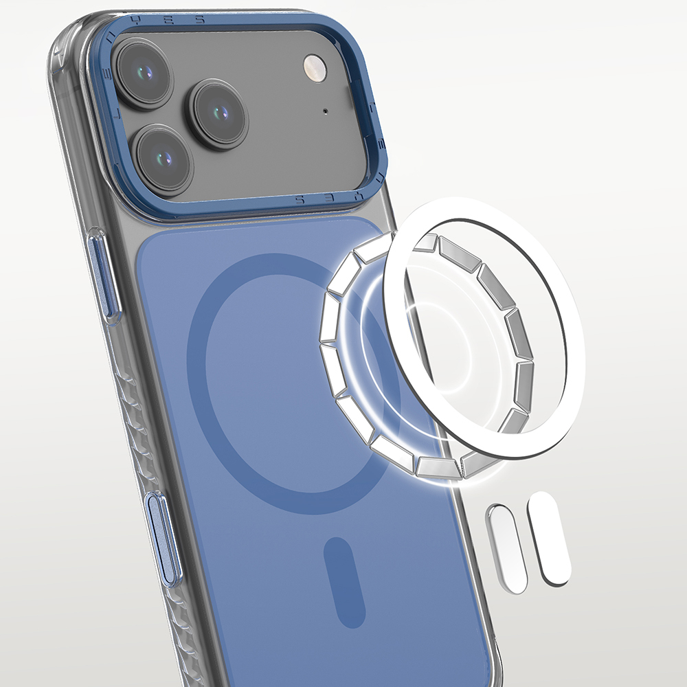 Apple iPhone 17 Pro Max Case with M-safe Charging, Metal Camera Frame, Airbag Design, Lenyes CK221 Hard PC Cover - 13