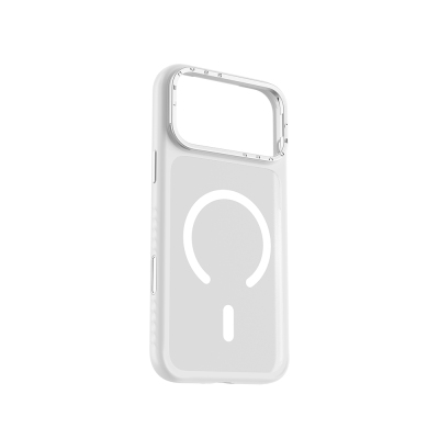 Apple iPhone 17 Pro Max Case with M-safe Charging Metal Camera Stand Lenyes CK226 PC Cover Şeffaf