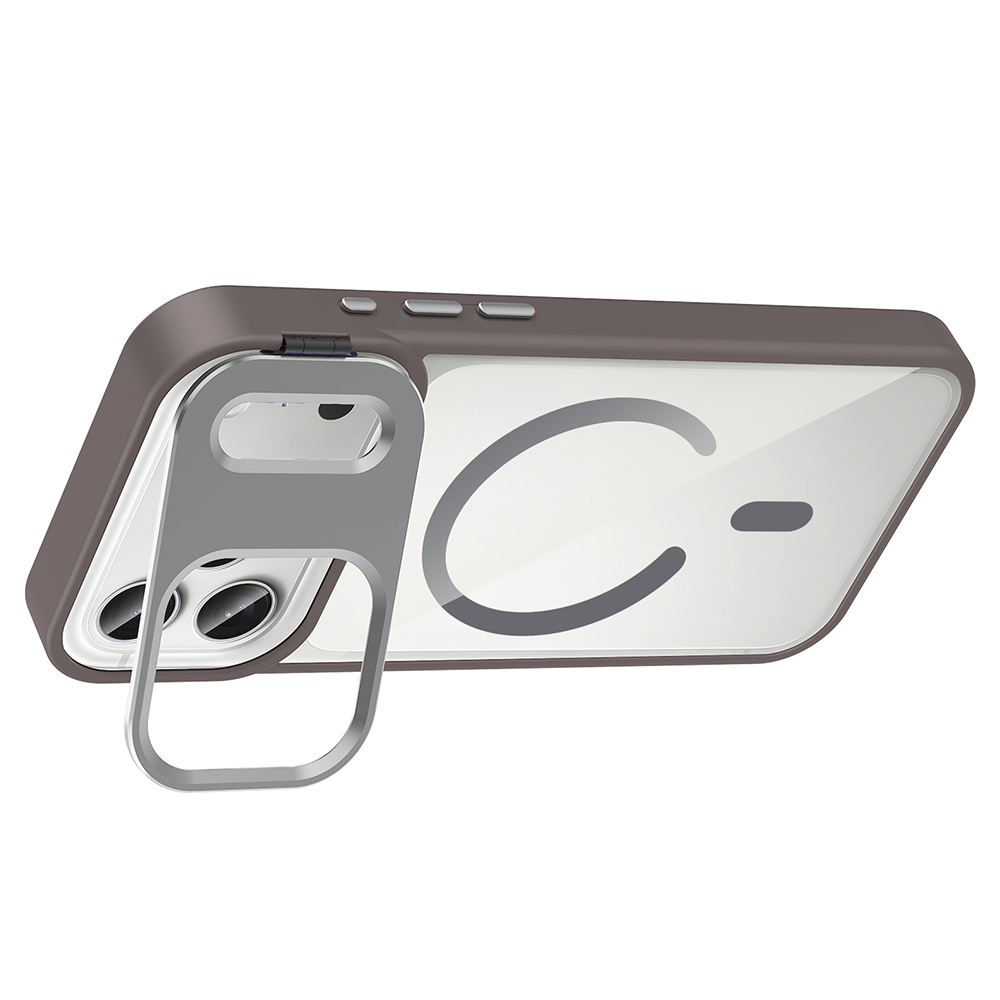 Apple iPhone 17 Pro Max Case with Stand and Camera Lens Gift Zore Etro Cover with M-Safe Charging Function - 21