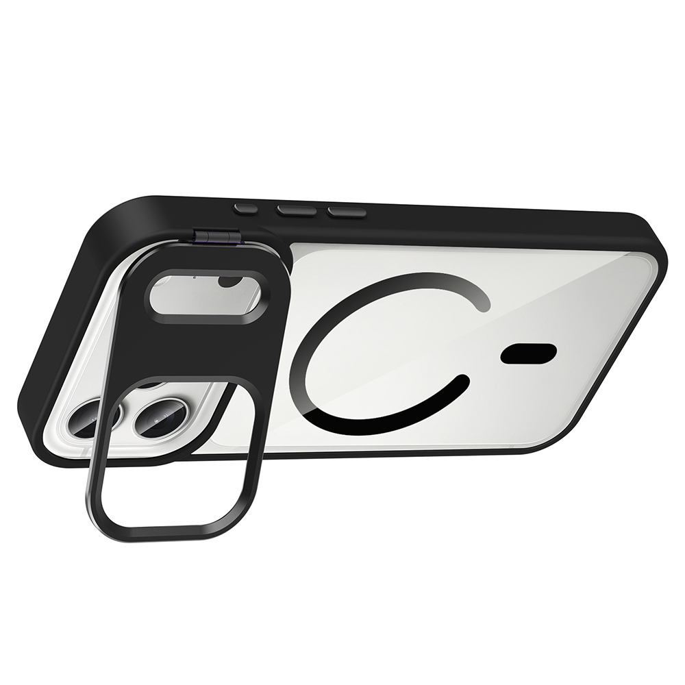 Apple iPhone 17 Pro Max Case with Stand and Camera Lens Gift Zore Etro Cover with M-Safe Charging Function - 22