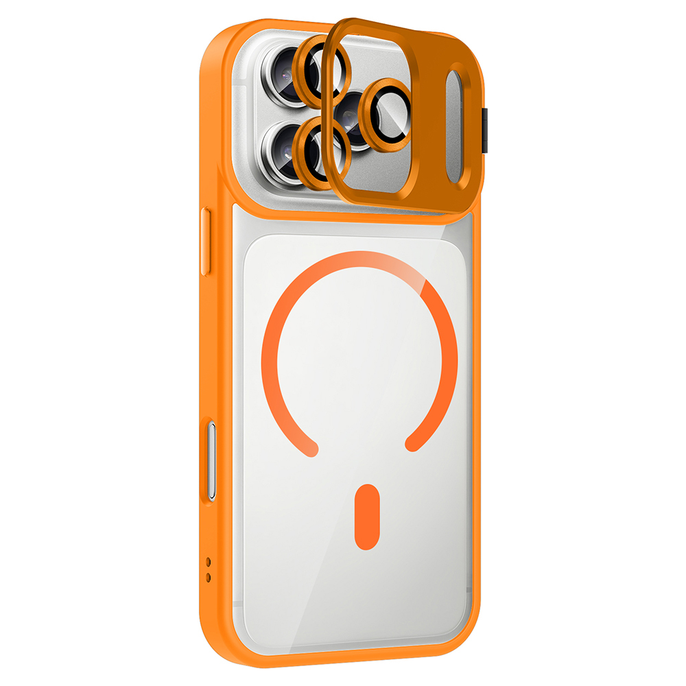 Apple iPhone 17 Pro Max Case with Stand and Camera Lens Gift Zore Etro Cover with M-Safe Charging Function - 9