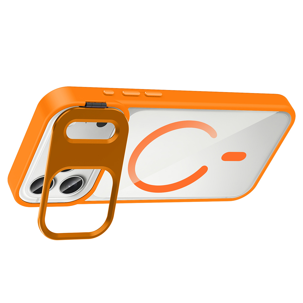 Apple iPhone 17 Pro Max Case with Stand and Camera Lens Gift Zore Etro Cover with M-Safe Charging Function - 16