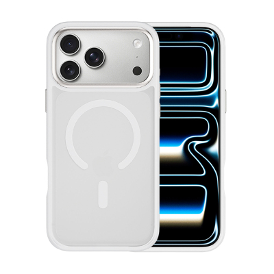 Apple iPhone 17 Pro Max Case Wiwu FGG-012 ArmorPro Series M-safe Charging Enabled Fingerprint Resistant Case White