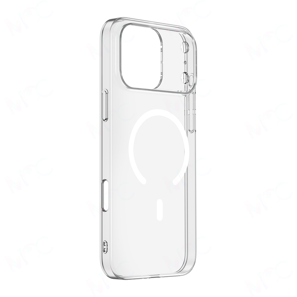Apple iPhone 17 Pro Max Case Zore M-safe Charging Transparent Camera Frame Porto Cover - 3