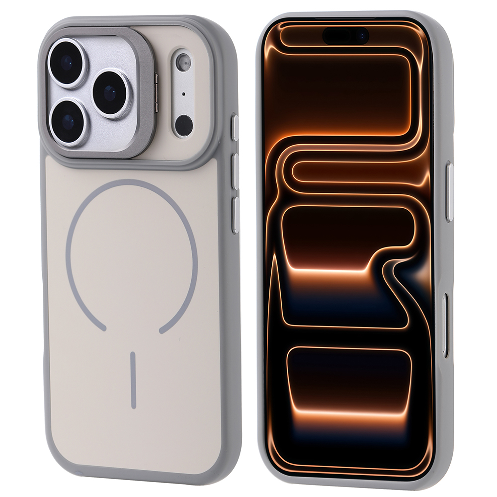 Apple iPhone 17 Pro Max Case Zore Notron Cover M-safe Charging and Camera Stand - 3