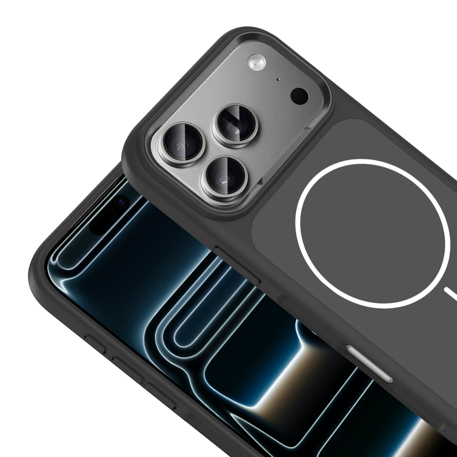 Apple iPhone 17 Pro Max Case Zore Sanremo Silicone Cover with Metal Camera Frame and M-Safe Charging Function - 12