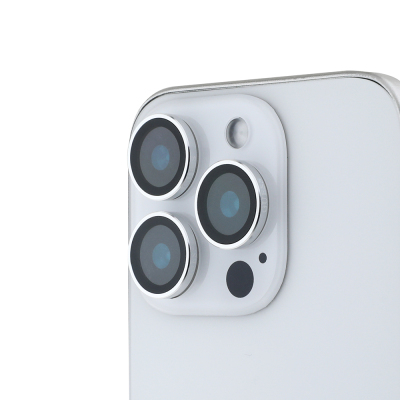 Apple iPhone 17 Pro Max Guess Orjinal Lisanslı Metal Kamera Lens Koruyucu Gümüş