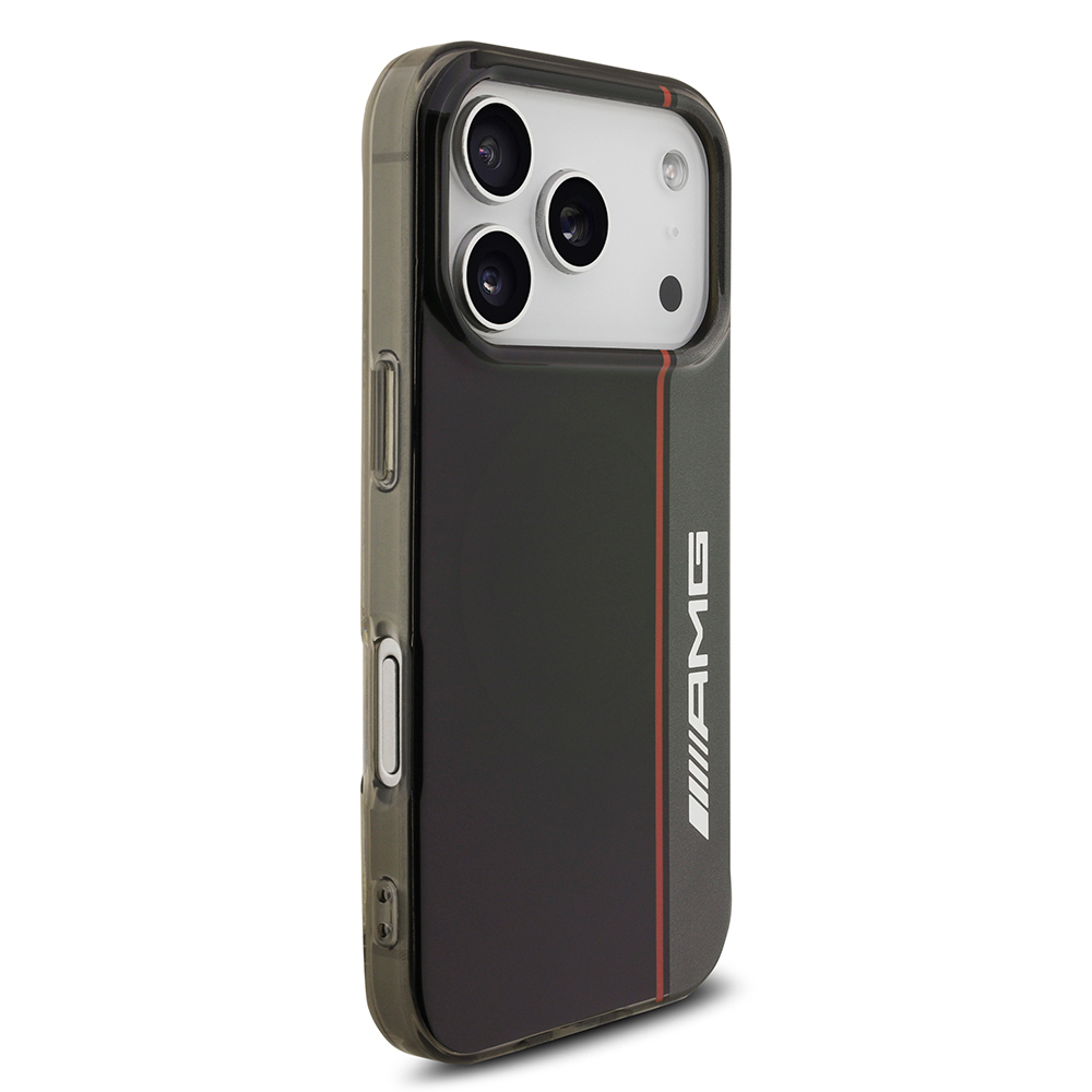Apple iPhone 17 Pro Max Kılıf AMG Orjinal Lisanslı M-safe Şarj Özellikli IML Baskı Logolu Çift Katmanlı Bow Lines Kapak - 5