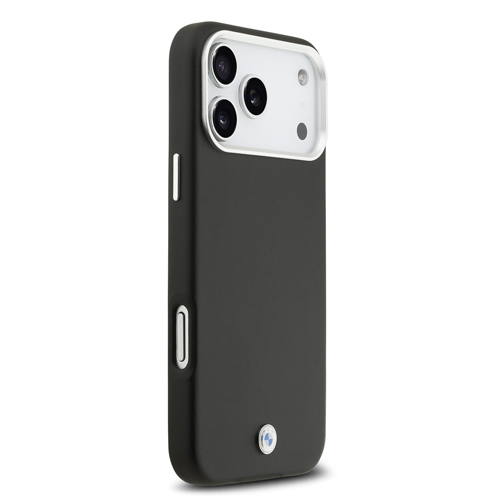 Apple iPhone 17 Pro Max Kılıf BMW Orjinal Lisanslı M-safe Şarj Özellikli Metal Logolu Tam Kaplama Deri Kapak - 26