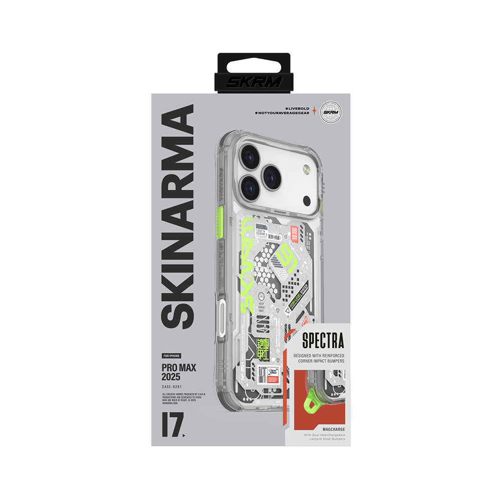 Apple iPhone 17 Pro Max Kılıf Desenli Airbag Tasarımlı Skinarma Spectra Kapak - 10