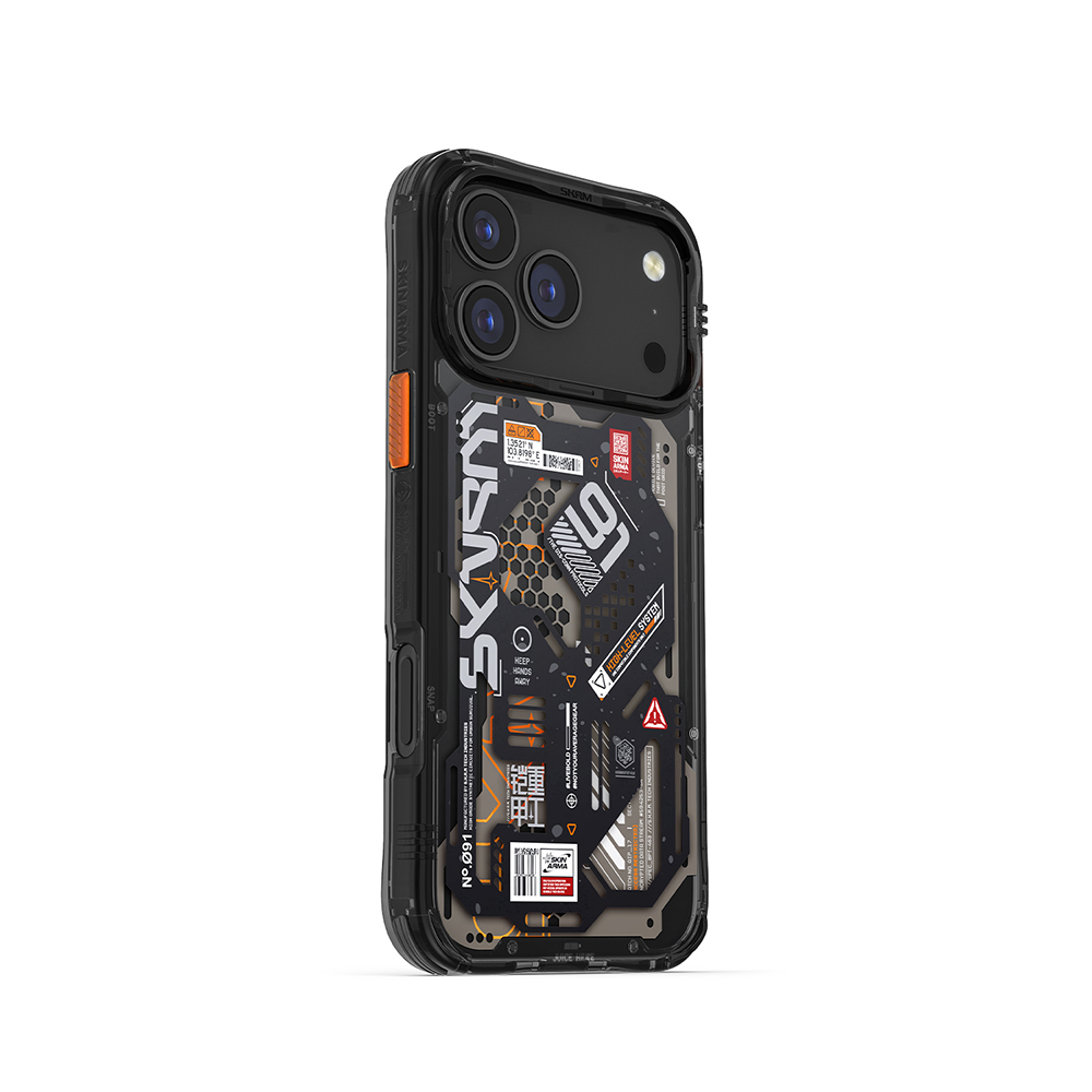 Apple iPhone 17 Pro Max Kılıf Desenli Airbag Tasarımlı Skinarma Spectra Kapak - 7