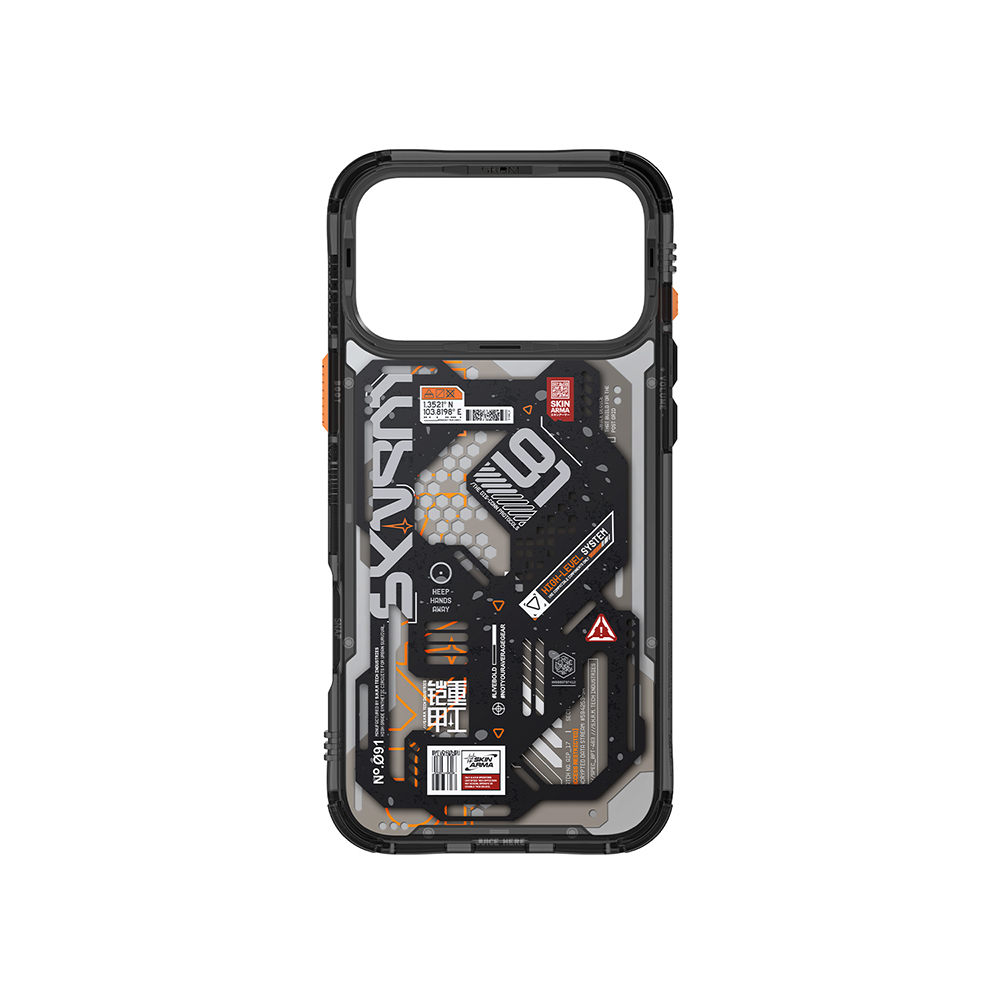 Apple iPhone 17 Pro Max Kılıf Desenli Airbag Tasarımlı Skinarma Spectra Kapak - 9