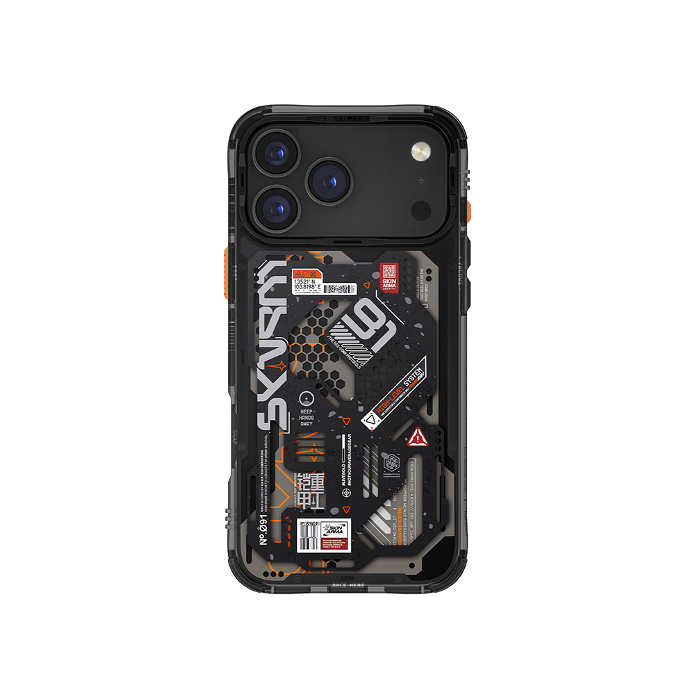 Apple iPhone 17 Pro Max Kılıf Desenli Airbag Tasarımlı Skinarma Spectra Kapak - 3
