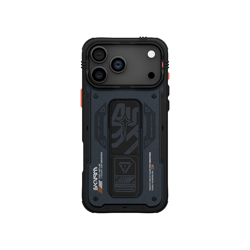 Apple iPhone 17 Pro Max Kılıf Desenli Airbag Tasarımlı Standlı Skinarma Aegis Kapak - 2