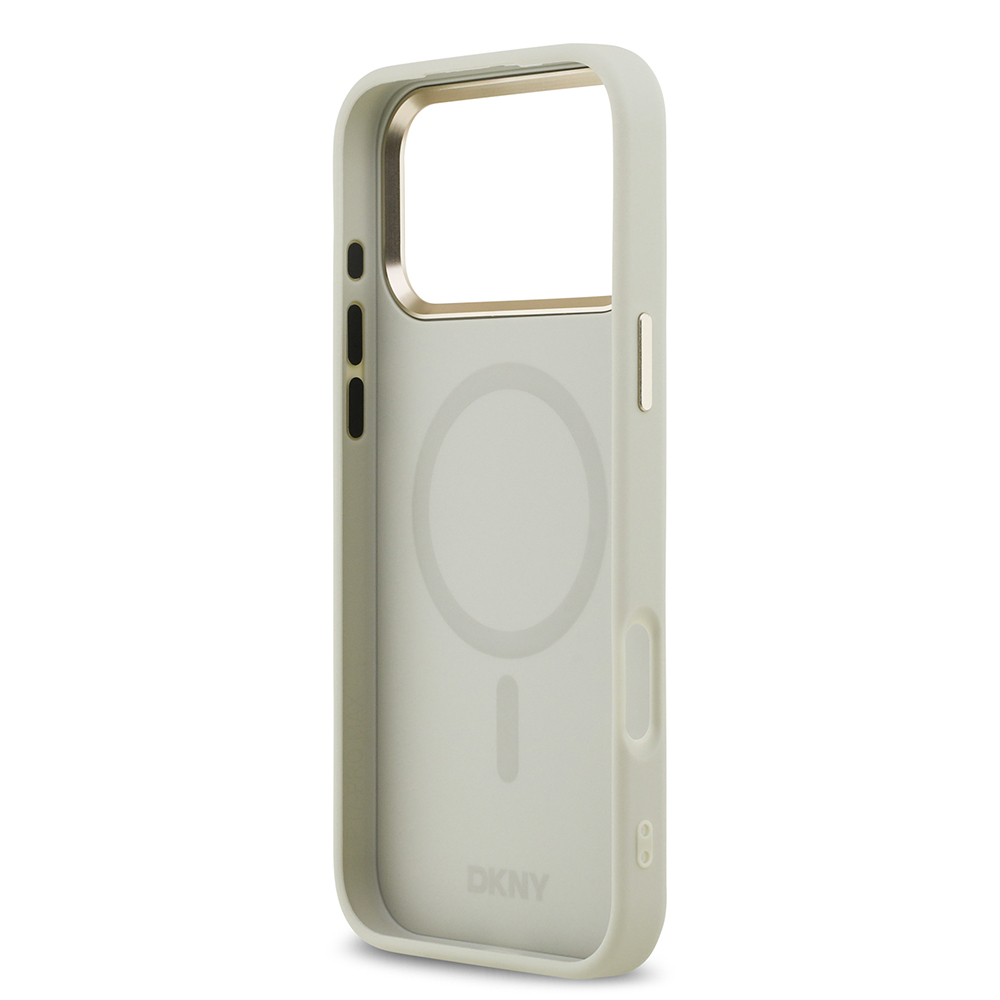 Apple iPhone 17 Pro Max Kılıf DKNY Orjinal Lisanslı M-safe Şarj Özellikli 3D Yazılı Checkered Pattern Kapak - 15