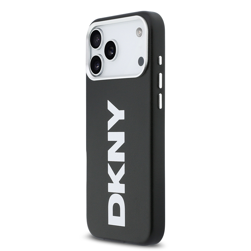 Apple iPhone 17 Pro Max Kılıf DKNY Orjinal Lisanslı M-safe Şarj Özellikli PU Büyük Dikey Logolu Kapak - 5