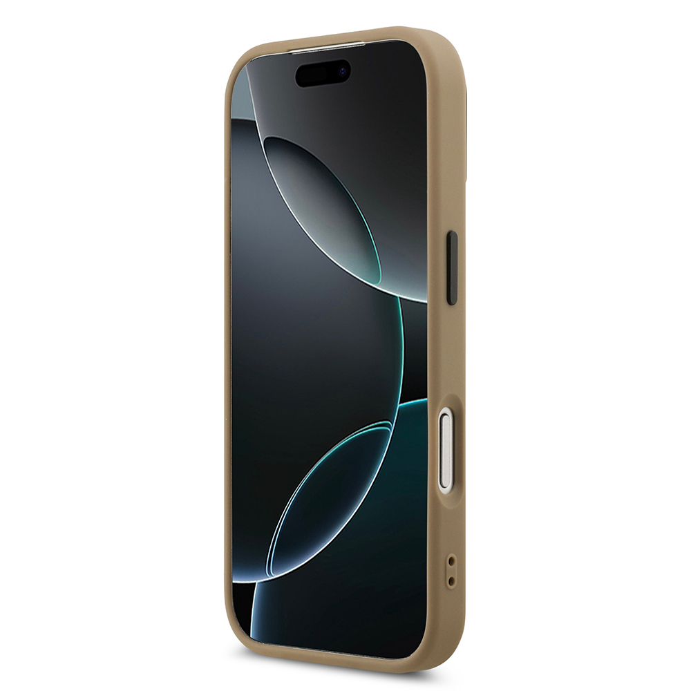 Apple iPhone 17 Pro Max Kılıf DKNY Orjinal Lisanslı M-safe Şarj Özellikli PU Deri Kabartmalı Kapak - 8