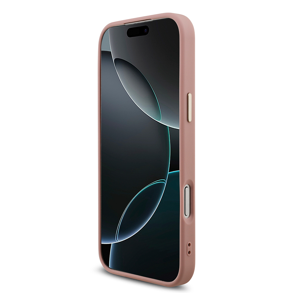 Apple iPhone 17 Pro Max Kılıf Guess Orjinal Lisanslı 4G Büyük Metal Kamera Çerçeveli ve Logolu Glitter Kapak - 9