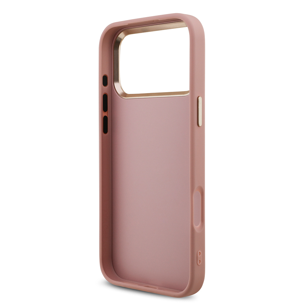Apple iPhone 17 Pro Max Kılıf Guess Orjinal Lisanslı 4G Büyük Metal Kamera Çerçeveli ve Logolu Glitter Kapak - 11