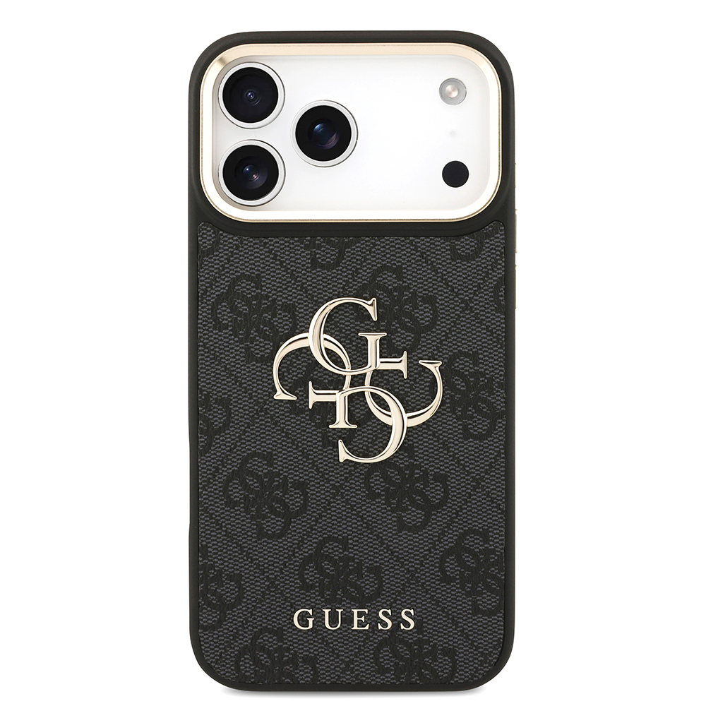 Apple iPhone 17 Pro Max Kılıf Guess Orjinal Lisanslı 4G Büyük Metal Logolu Kalın Askılı Kapak - 11