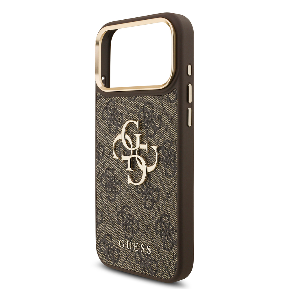 Apple iPhone 17 Pro Max Kılıf Guess Orjinal Lisanslı 4G Büyük Metal Logolu Kalın Askılı Kapak - 25