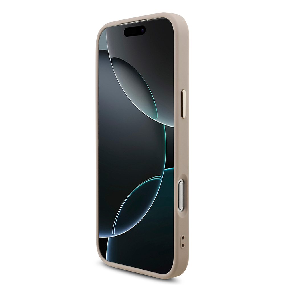Apple iPhone 17 Pro Max Kılıf Guess Orjinal Lisanslı Gold Metal Kamera Çerçeveli 4G Desenli Metal Büyük 4G ve Yazı Logolu Kapak - 22
