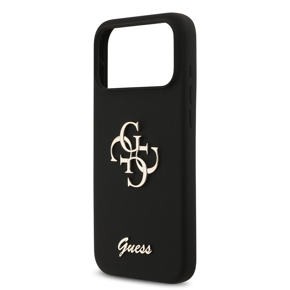 Apple iPhone 17 Pro Max Kılıf Guess Orjinal Lisanslı Grained Yazı Logolu Kapak - 28