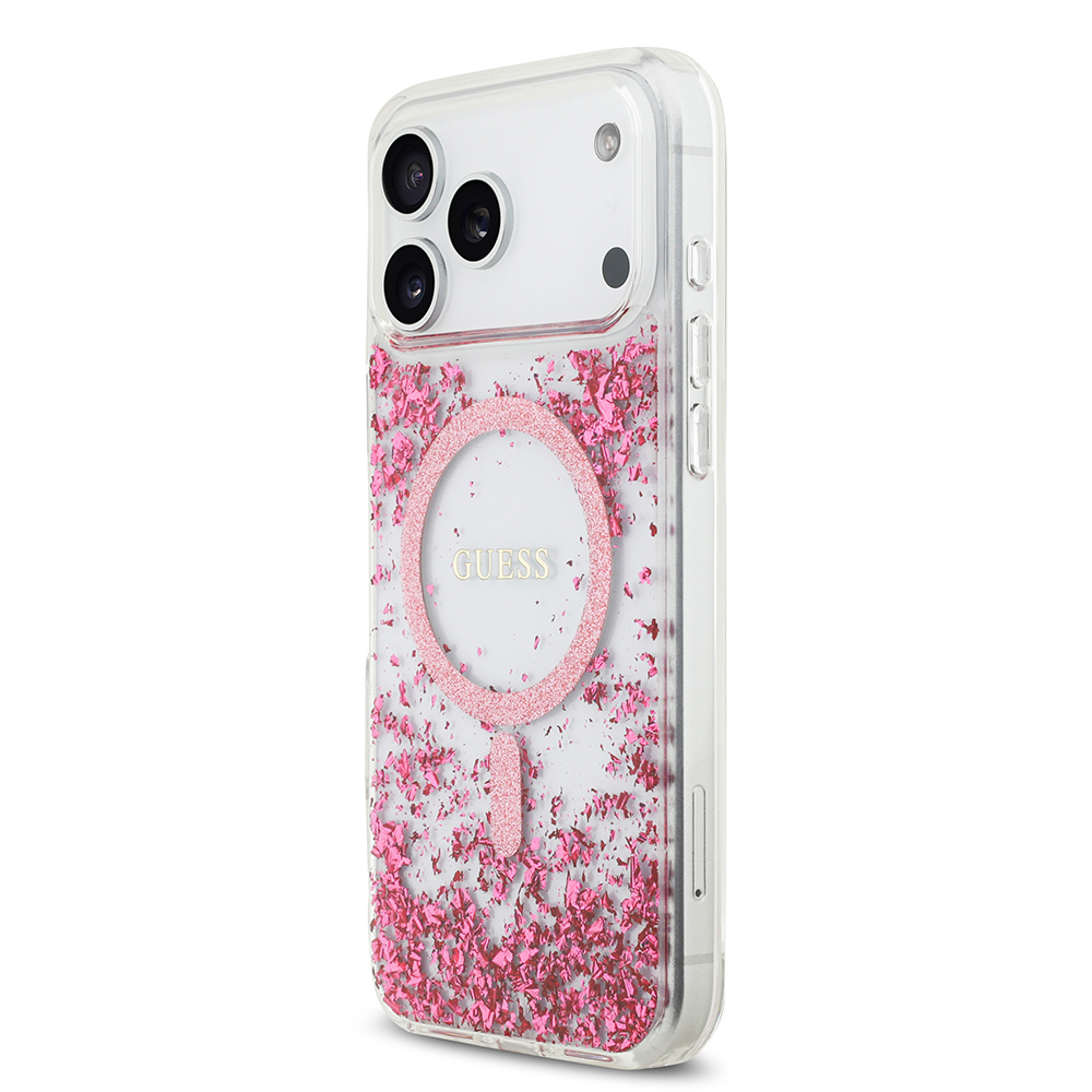 Apple iPhone 17 Pro Max Kılıf Guess Orjinal Lisanslı M-safe Şarj Özellikli Transparan Resin Bottom Kapak - 11