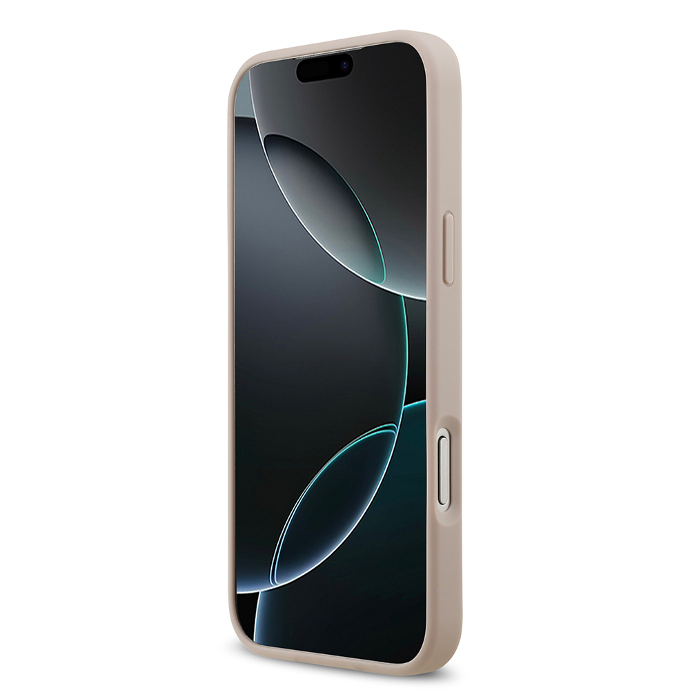 Apple iPhone 17 Pro Max Kılıf Guess Orjinal Lisanslı M-safe Şarj Özellikli Yazı Logolu Circle Classic Kapak - 20