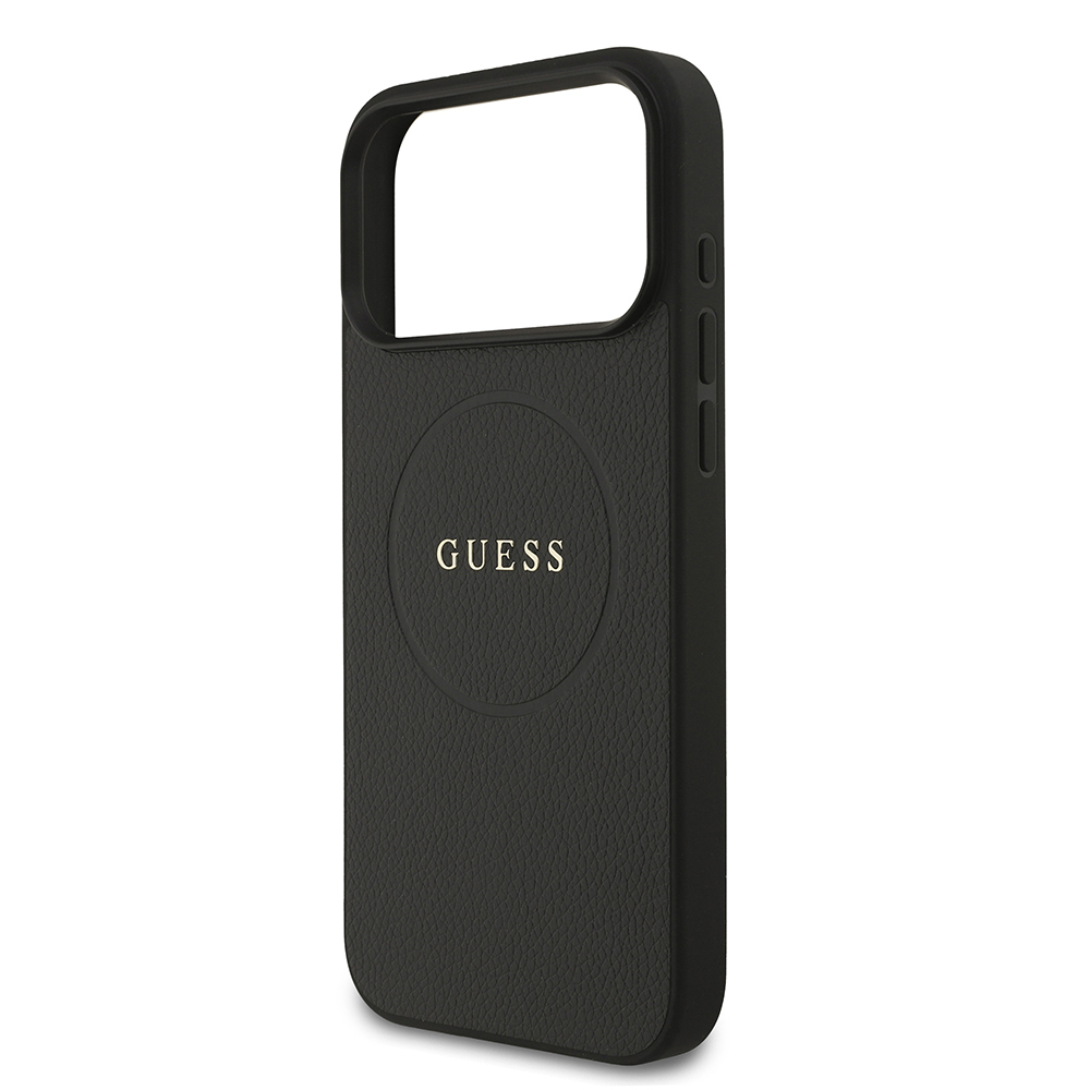 Apple iPhone 17 Pro Max Kılıf Guess Orjinal Lisanslı M-safe Şarj Özellikli Yazı Logolu PU Deri Kapak - 7
