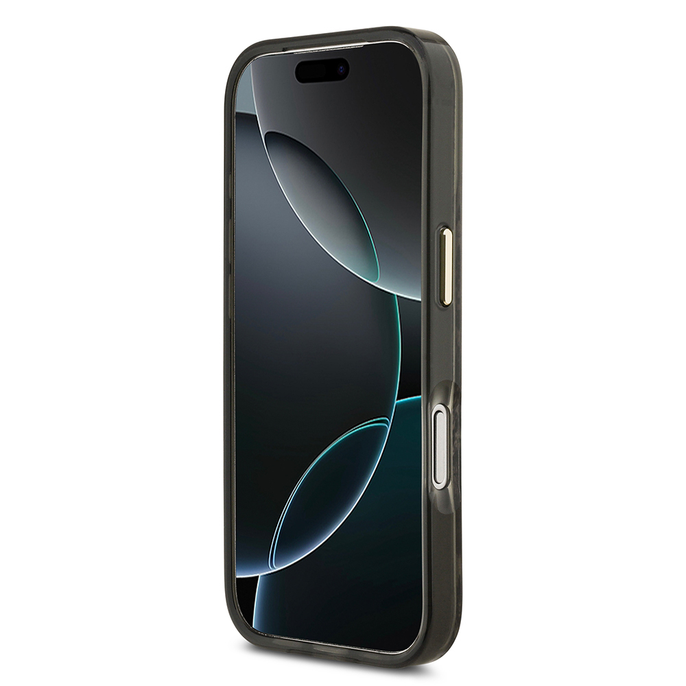 Apple iPhone 17 Pro Max Kılıf Guess Orjinal Lisanslı M-safe Şarj Özellikli Yazı Logolu Python Desenli Kapak - 7