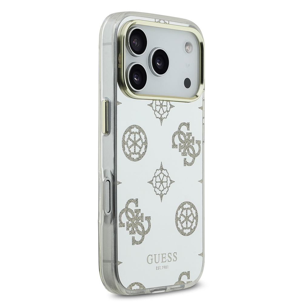 Apple iPhone 17 Pro Max Kılıf Guess Orjinal Lisanslı Metal Kamera Çerçeveli Simli Aynalı Kapak - 5