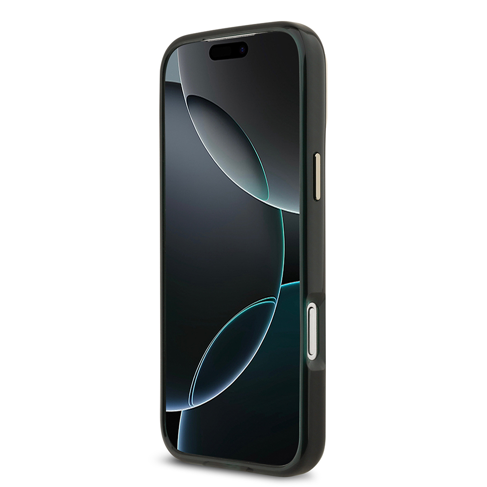 Apple iPhone 17 Pro Max Kılıf Lacoste Orjinal Lisanslı M-safe Şarj Özellikli Gold Timsah Logolu Buzlu Kapak - 8