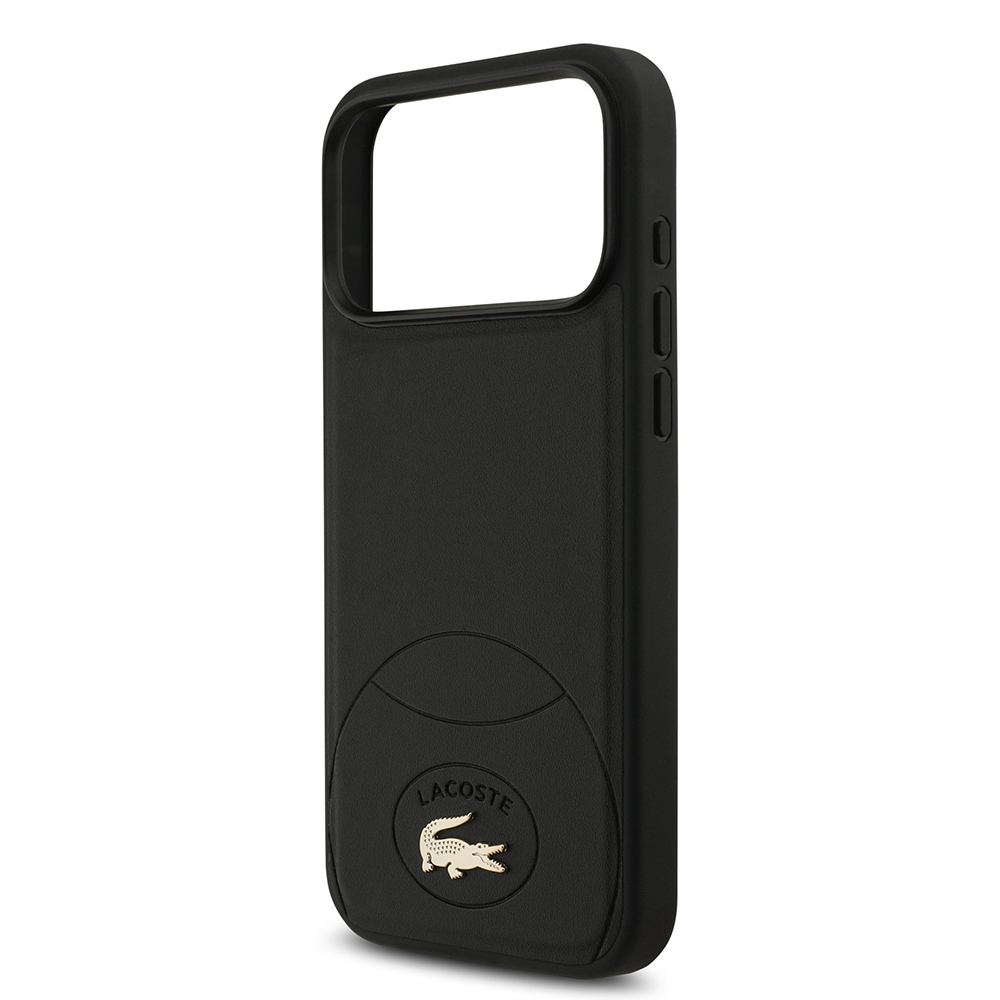Apple iPhone 17 Pro Max Kılıf Lacoste Orjinal Lisanslı M-safe Şarj Özellikli PU Deri Tasarımlı Metal Logolu Kapak - 7