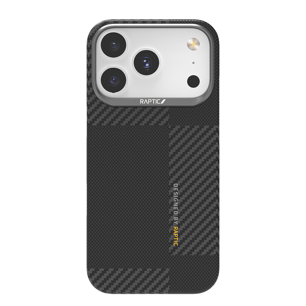 Apple iPhone 17 Pro Max Kılıf M-safe Şarj Özellikli 600D Metal Kamera Çerçeveli Raptic Aramid Fiber Geotik Serisi Kapak - 2