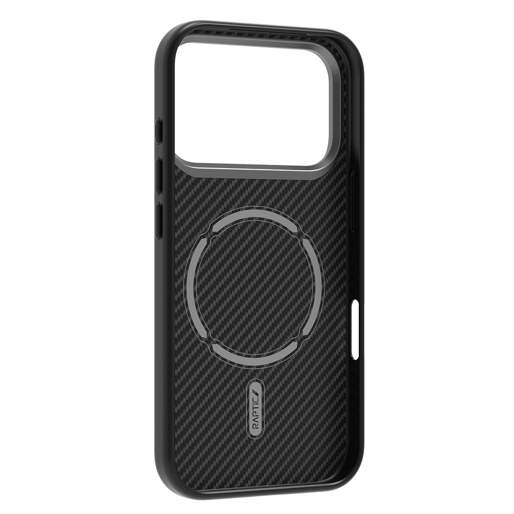 Apple iPhone 17 Pro Max Kılıf M-safe Şarj Özellikli 600D Metal Kamera Çerçeveli Raptic Aramid Fiber Serisi Kapak - 4