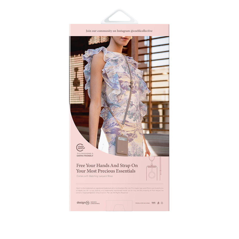 Apple iPhone 17 Pro Max Kılıf M-safe Şarj Özellikli Askı İpli Coehl Mirelle Kapak - 17